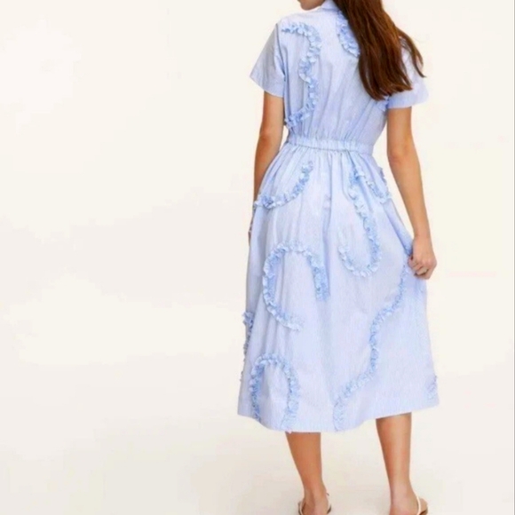 Kate Spade X Target Blue White Ribbon Dress Poplin. NWT. XL - Picture 2 of 2